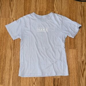 Boys light blue vans t shirt. Size s